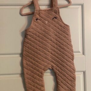 H&M Pink Quilted Overalls
